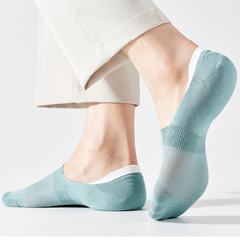 Chaussettes invisibles en coton et silicone antidérapantes (7 paires)