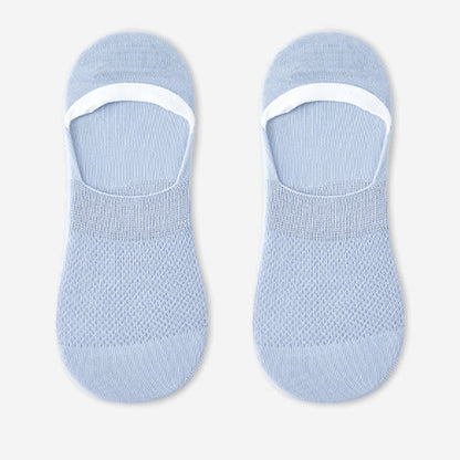 Chaussettes invisibles en coton et silicone antidérapantes (7 paires)