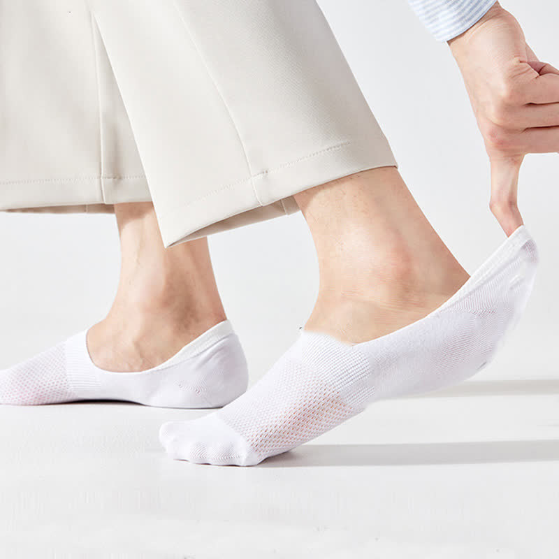 Chaussettes invisibles en coton et silicone antidérapantes (7 paires)