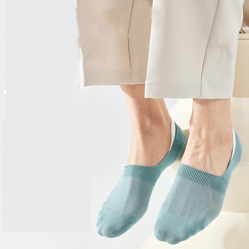 Chaussettes invisibles en coton et silicone antidérapantes (7 paires)