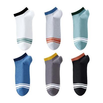 Chaussettes antibactériennes en pur coton hautement élastique (6 paires)
