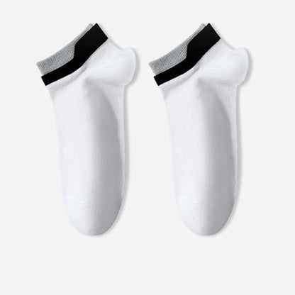 Chaussettes en maille respirante en pur coton (5 paires)