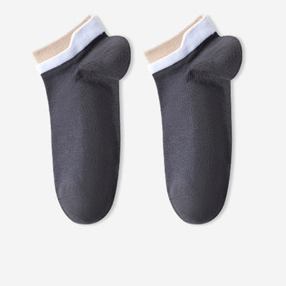 Chaussettes en maille respirante en pur coton (5 paires)