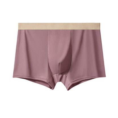 Boxers en soie glacée taille haute pour hommes (lot de 3) - Rose - 10XL - image 6