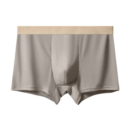 Boxers en soie glacée taille haute pour hommes (lot de 3) - Gris clair - 10XL - image 2