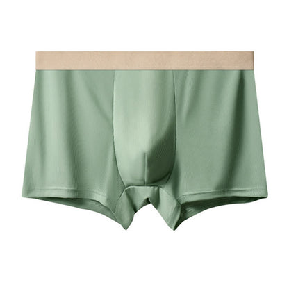 Boxers en soie glacée taille haute pour hommes (lot de 3) - Vert - 10XL - image 4