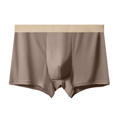 Boxers en soie glacée taille haute pour hommes (lot de 3) - Café - 10XL - image 0
