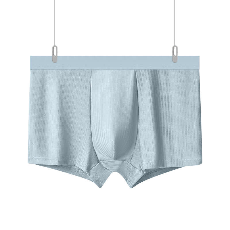 Boxers pour hommes à taille haute et haute élasticité (paquet de 3) - Bleu - 10XL - image 9