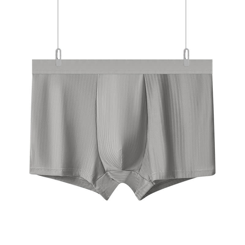 Boxers pour hommes à taille haute et haute élasticité (paquet de 3) - Gris clair - 10XL - image 10