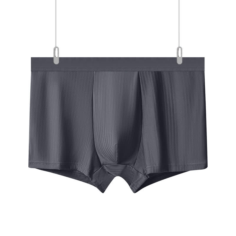 Boxers pour hommes à taille haute et haute élasticité (paquet de 3) - Gris foncé - 10XL - image 0