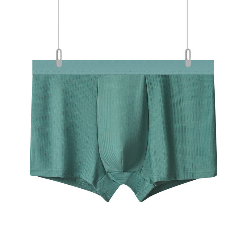 Boxers pour hommes à taille haute et haute élasticité (paquet de 3) - Vert - 10XL - image 5