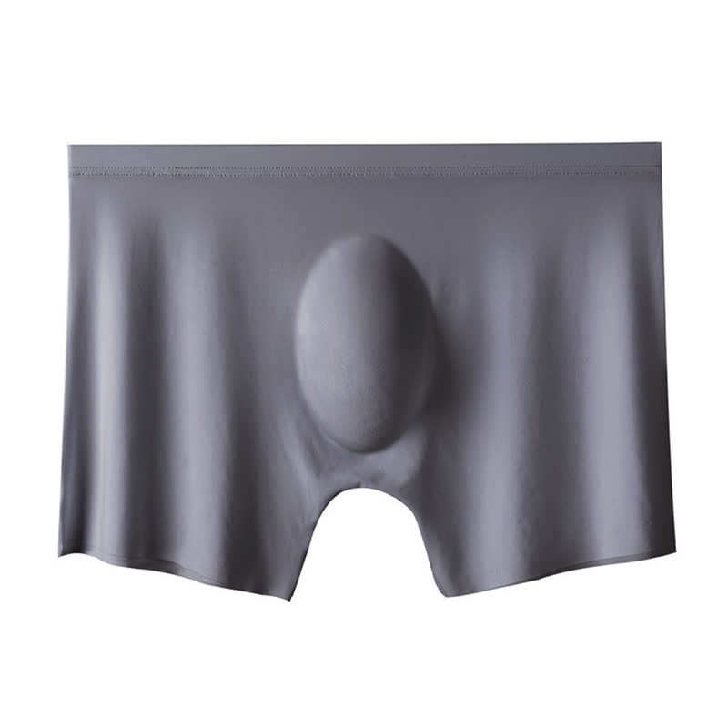 Boxers respirants en soie glacée pour homme, très élastiques (lot de 3) - Gris foncé - 4XL - image 8