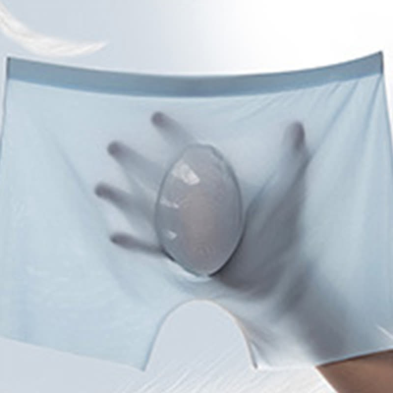 Boxers respirants en soie glacée pour homme, très élastiques (lot de 3)