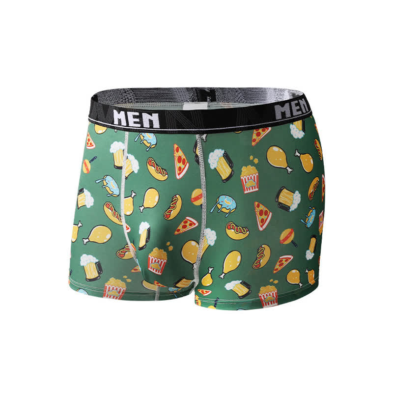 Boxers respirants pour homme à imprimé fruits et légumes (lot de 3) - Vert - 2XL - image 3