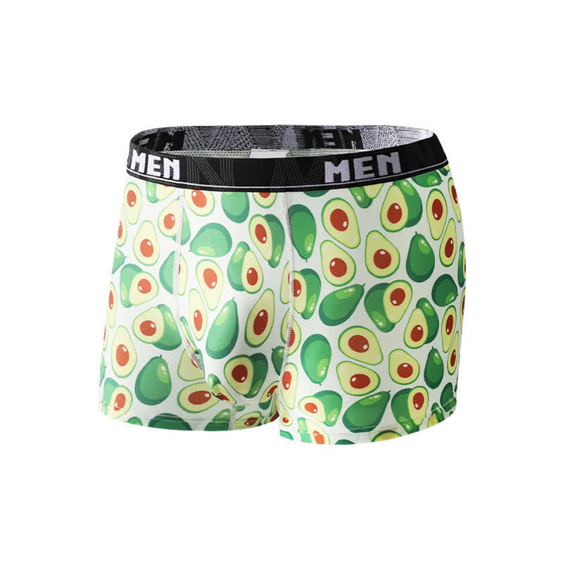 Boxers respirants pour homme à imprimé fruits et légumes (lot de 3) - Vert clair - 2XL - image 10