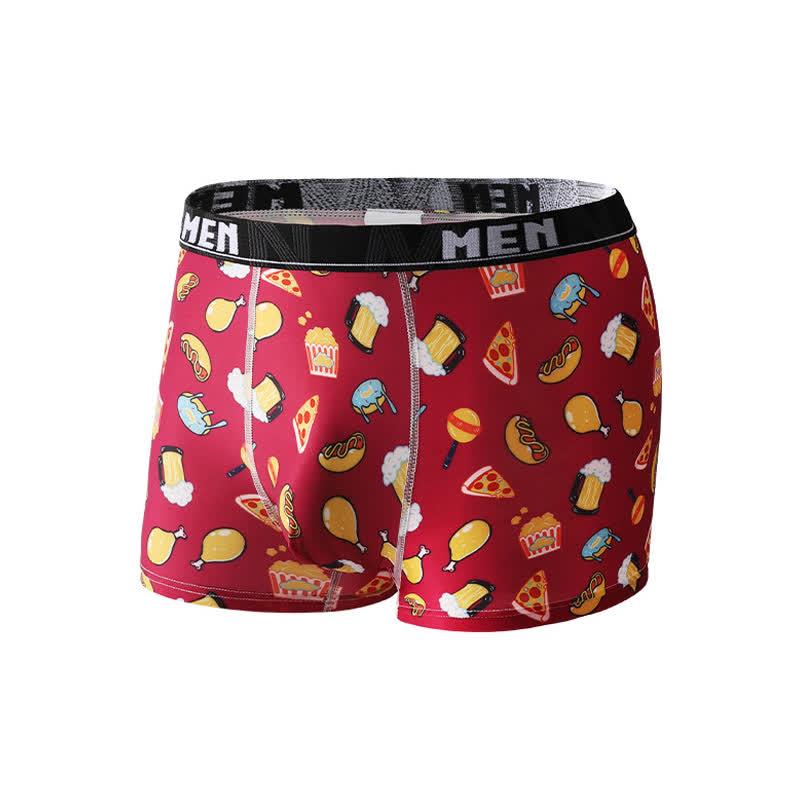 Boxers respirants pour homme à imprimé fruits et légumes (lot de 3) - Vin - 2XL - image 2