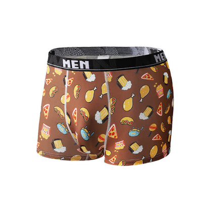 Boxers respirants pour homme à imprimé fruits et légumes (lot de 3) - Brun - 2XL - image 4