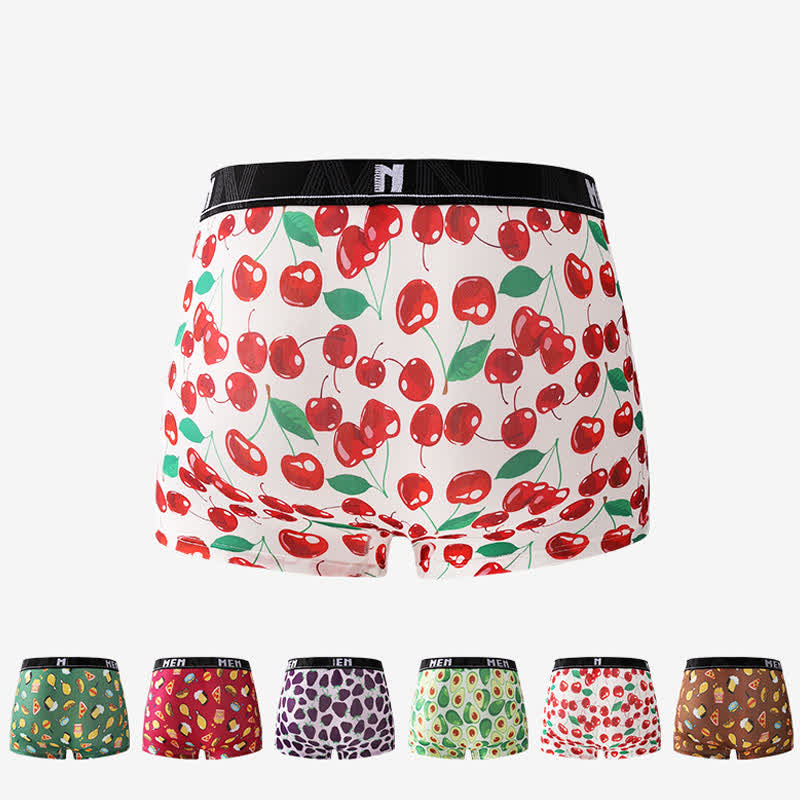 Boxers respirants pour homme à imprimé fruits et légumes (lot de 3) - image 1