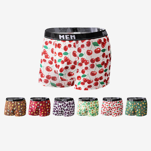 Boxers respirants pour homme à imprimé fruits et légumes (lot de 3) - image 0