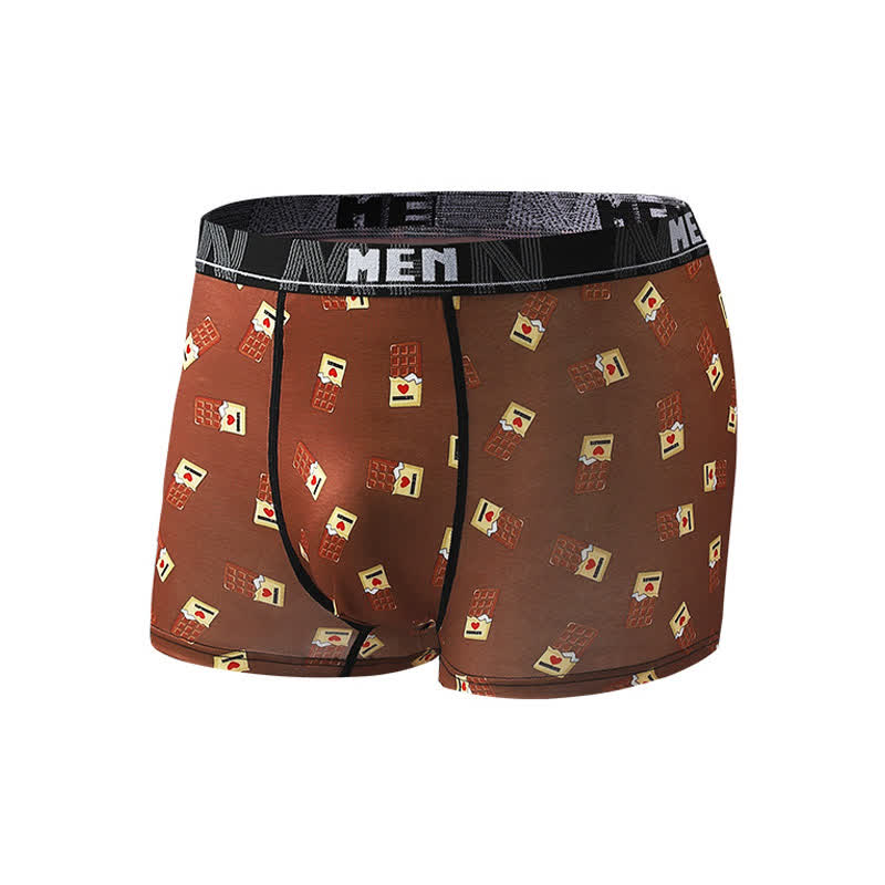 Boxers respirants pour homme à imprimé snacks (lot de 5)