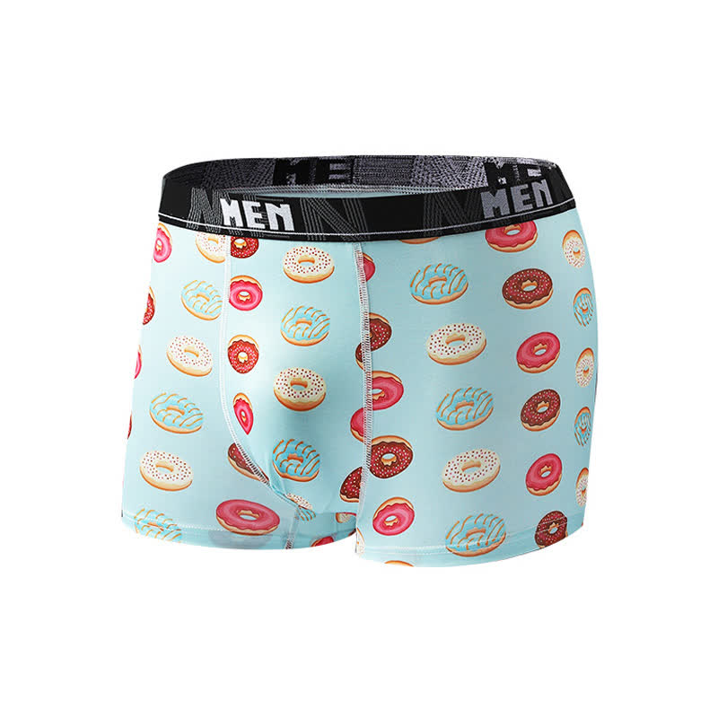 Boxers respirants pour homme à imprimé snacks (lot de 5) - Vert - 2XL - image 8