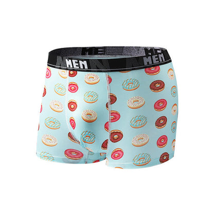 Boxers respirants pour homme à imprimé snacks (lot de 5) - Vert - 2XL - image 8