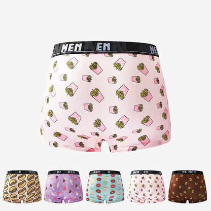 Boxers respirants pour homme à imprimé snacks (lot de 5)