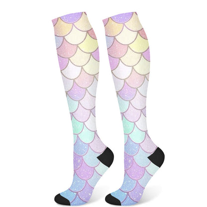 Chaussettes de compression Mermaid Series (3 paires) - Violet (1 paire) - S/M - image 8