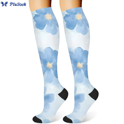 Chaussettes de compression à imprimé floral, fraise et montgolfière (3 paires) - image 2