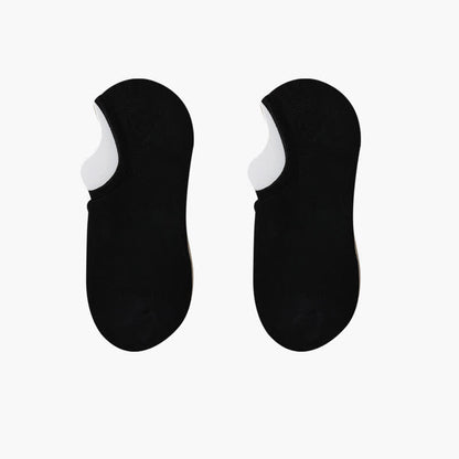 Chaussettes invisibles extensibles de couleur unie (8 paires) - Noir - EU42-48 (US8.5-13) - image 17