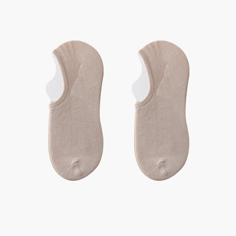 Chaussettes invisibles extensibles de couleur unie grande taille (8 paires)