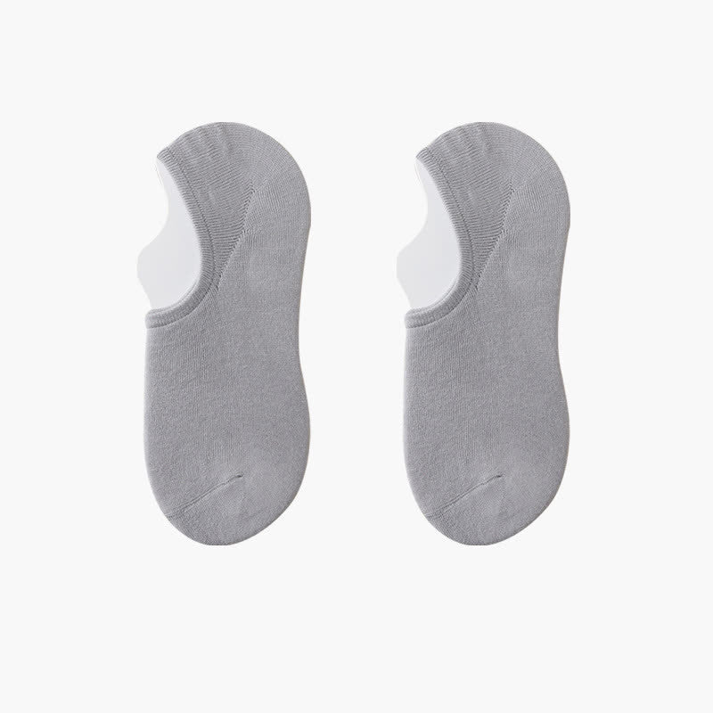 Chaussettes invisibles extensibles de couleur unie (8 paires) - Gris - EU42-48 (US8.5-13) - image 7
