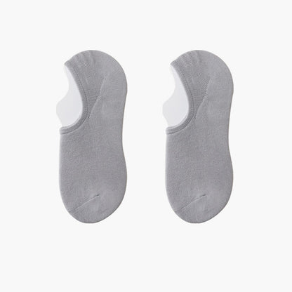 Chaussettes invisibles extensibles de couleur unie (8 paires) - Gris - EU42-48 (US8.5-13) - image 7