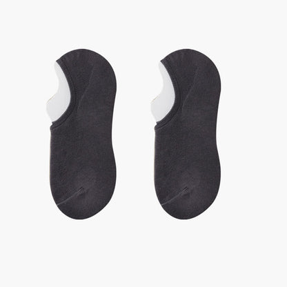 Chaussettes invisibles extensibles de couleur unie (8 paires) - Gris foncé - EU42-48 (US8.5-13) - image 16