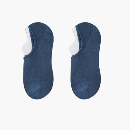 Chaussettes invisibles extensibles de couleur unie (8 paires) - Bleu - EU42-48 (US8.5-13) - image 13