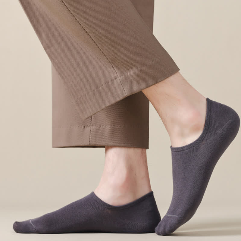 Chaussettes invisibles extensibles de couleur unie grande taille (8 paires)