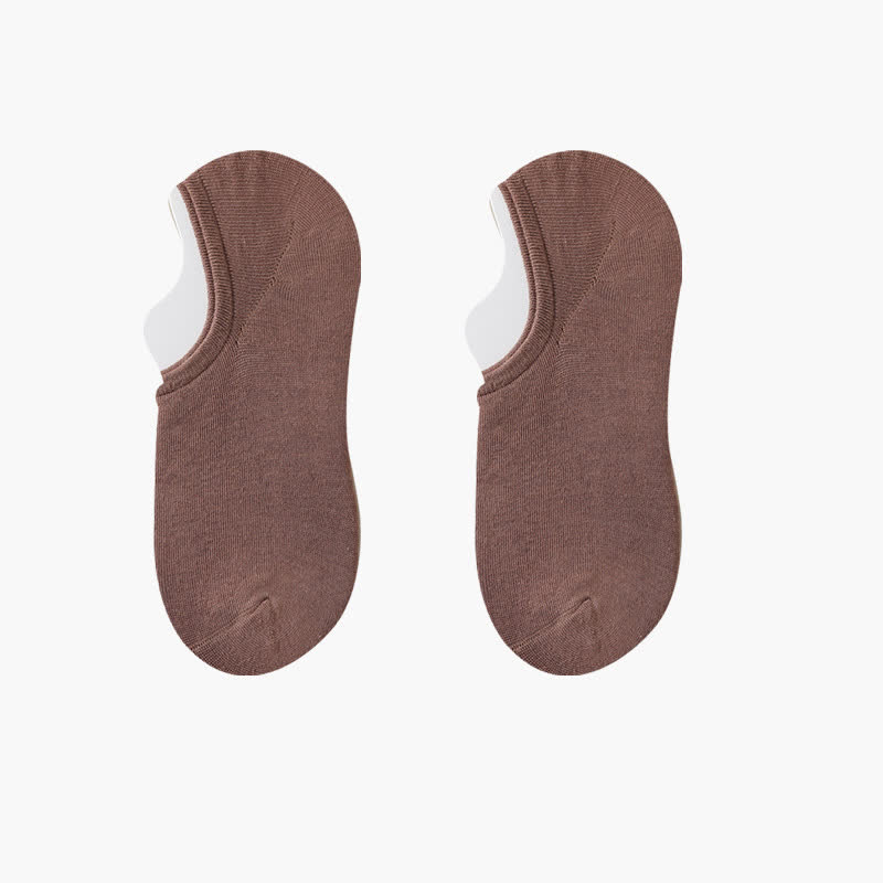 Chaussettes invisibles extensibles de couleur unie grande taille (8 paires)