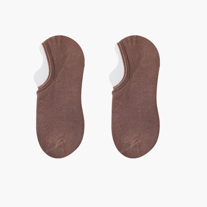 Chaussettes invisibles extensibles de couleur unie grande taille (8 paires)