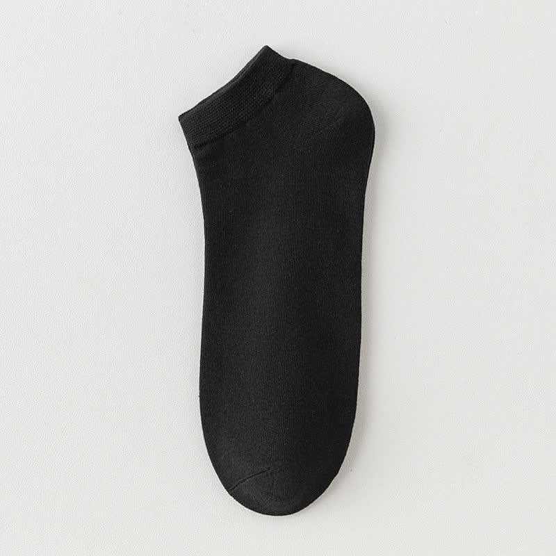 Chaussettes cheville en coton extensible de couleur unie (8 paires) - Noir - EU42-48 (US8.5-13) - image 18