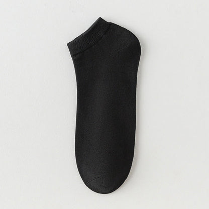 Chaussettes cheville en coton extensible de couleur unie (8 paires) - Noir - EU42-48 (US8.5-13) - image 18