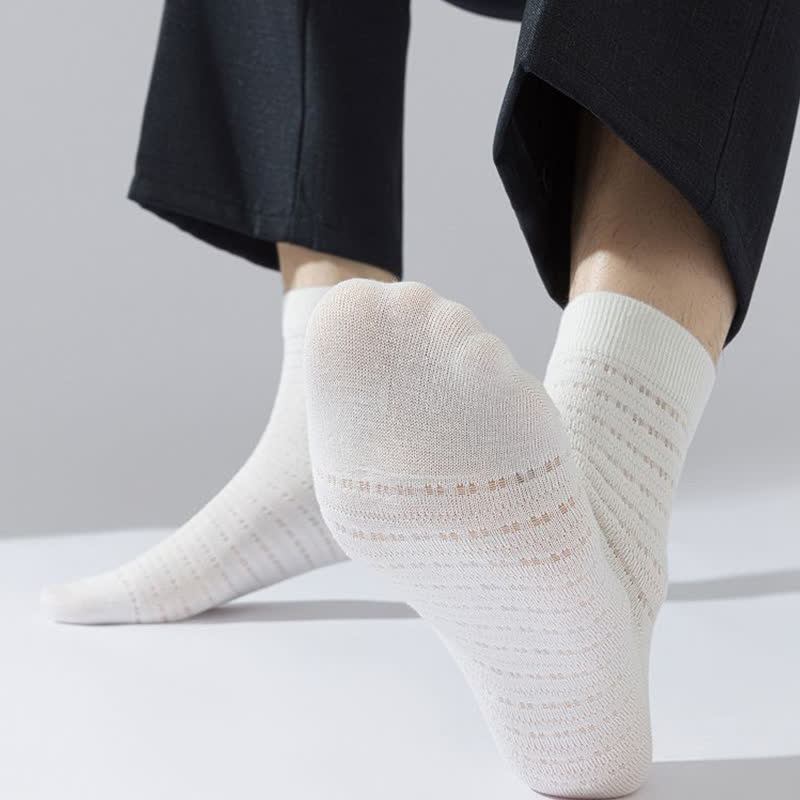 Chaussettes en fibre de bambou creuses (5 paires) - image 3
