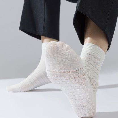 Chaussettes en fibre de bambou creuses (5 paires) - image 3