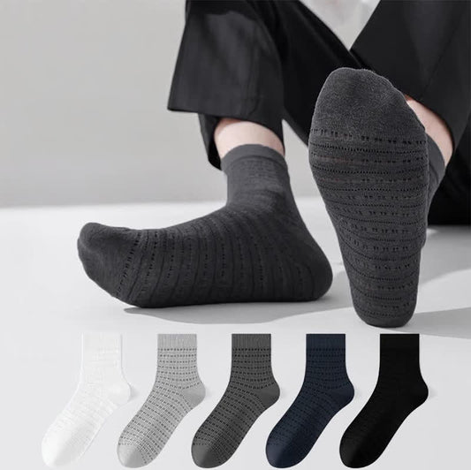 Chaussettes en fibre de bambou creuses (5 paires) - image 0