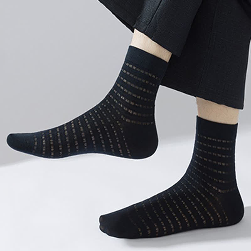 Chaussettes en fibre de bambou creuses (5 paires) - image 7