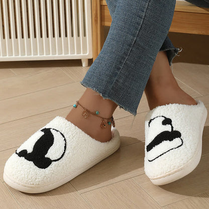 Chaussons grande taille à imprimé panda - Blanc-B - EU50-51 (US15) - image 4