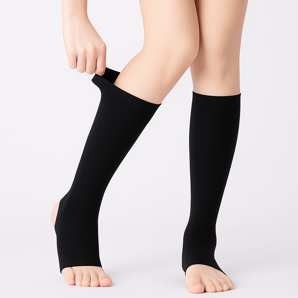 Manchons de compression rafraîchissants en coton pour mollets (2 paires) - image 2