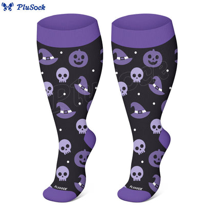 Chaussettes de compression mignonnes de style Halloween grande taille - image 5