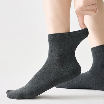 Chaussettes respirantes antibactériennes en pur coton (5 paires)