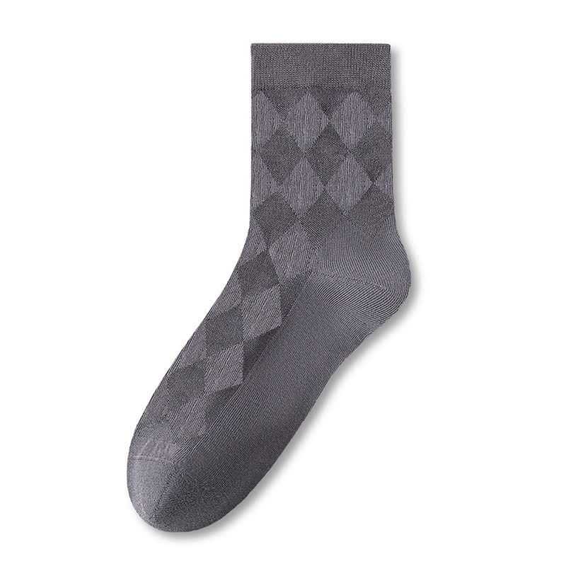 Chaussettes mi-mollet respirantes en pur coton (7 paires) - Gris foncé - EU40-44 (US7-10) - image 4