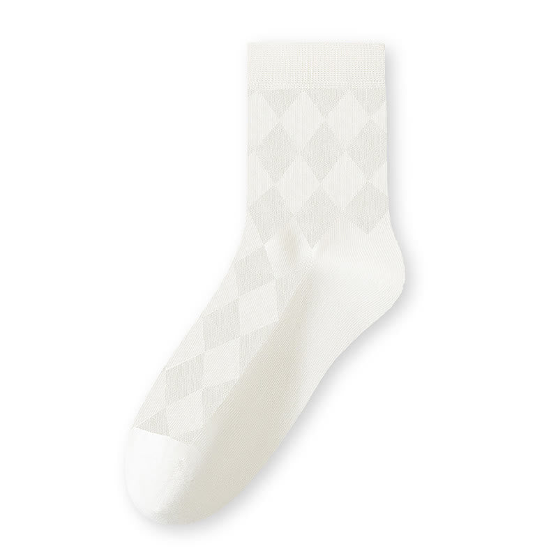 Chaussettes mi-mollet respirantes en pur coton (7 paires) - Blanc - EU40-44 (US7-10) - image 14